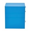 22 in Pencil Box Storage Metal File Cabinet in Blue Finish