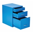22 in Pencil Box Storage Metal File Cabinet in Blue Finish