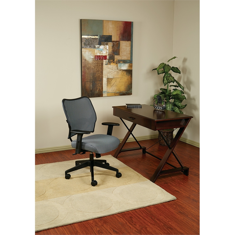 Deluxe VeraFlex Office Chair with Fabric Seat Charcoal Gray
