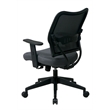 Deluxe VeraFlex Office Chair with Fabric Seat Charcoal Gray