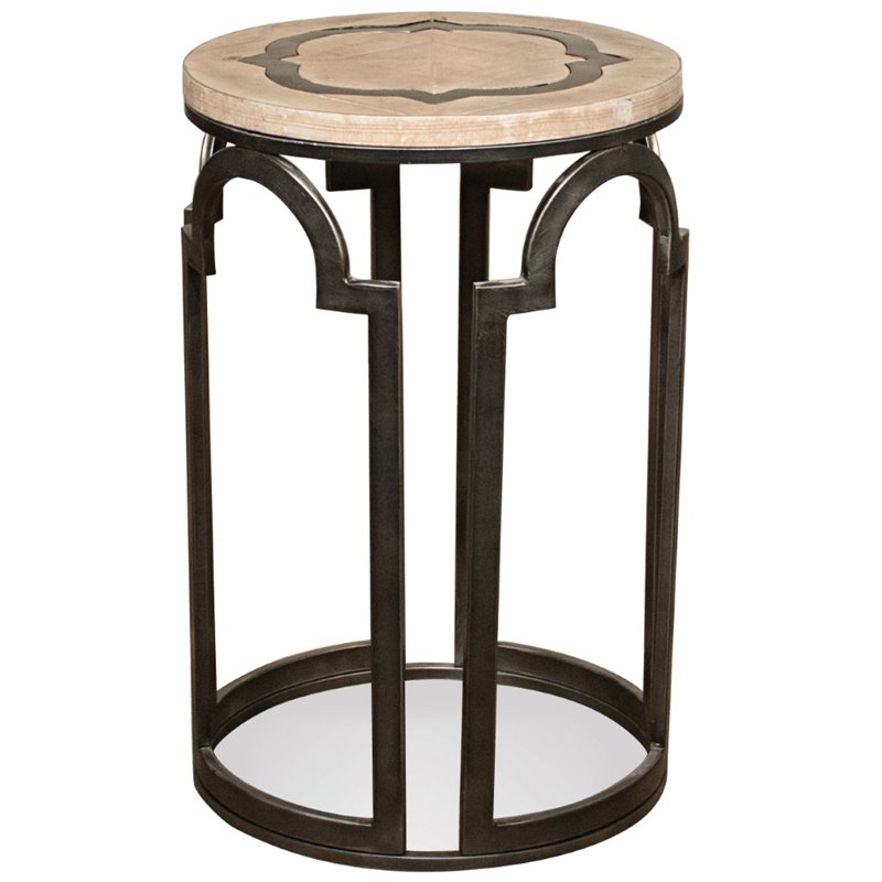 Riverside Furniture Riverside Furniture Estelle 16 Round Side Table In Distressed Washed Gray From Homesquare Daily Mail
