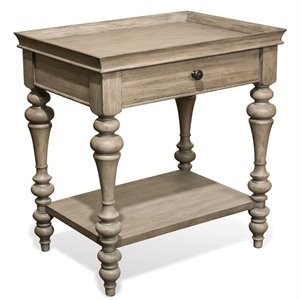 riverside furniture corinne wood nightstand in natural sun-drenched acacia