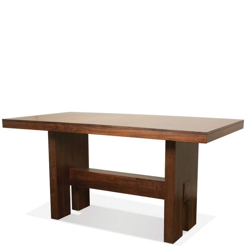 Riverside Terra Vista Dining Table In Casual Walnut 98852