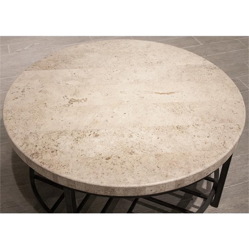 Riverside Furniture Capri 36 Round, 36 Round Stone Top Coffee Table