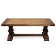 Riverside Furniture Hawthorne Solid Wood Coffee Table in Barnwood Brown