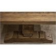 Riverside Furniture Hawthorne Solid Wood Coffee Table in Barnwood Brown