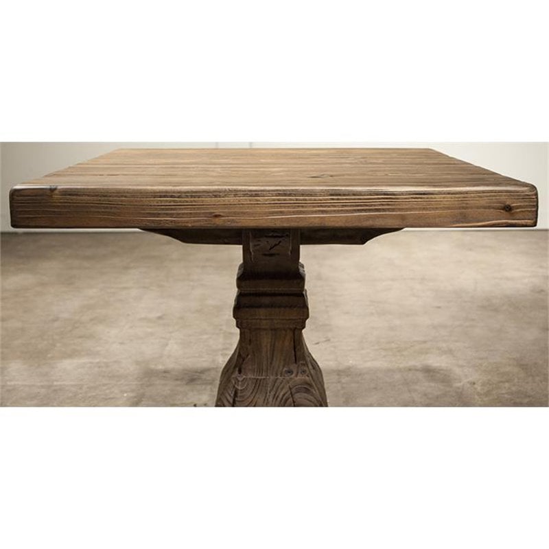 Riverside Furniture Hawthorne Solid Wood End Table in Barnwood Brown