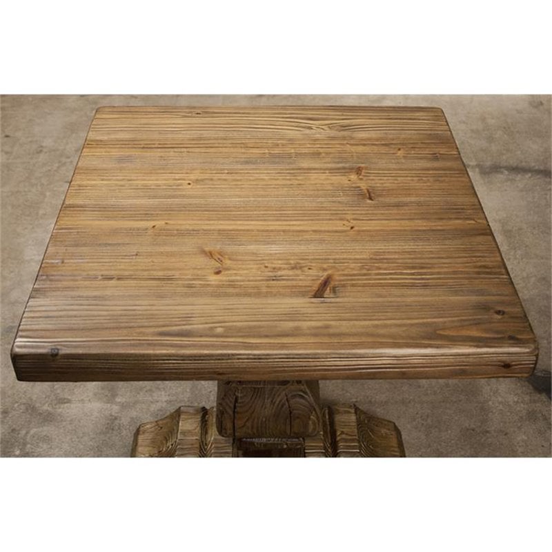Riverside Furniture Hawthorne Solid Wood End Table in Barnwood Brown