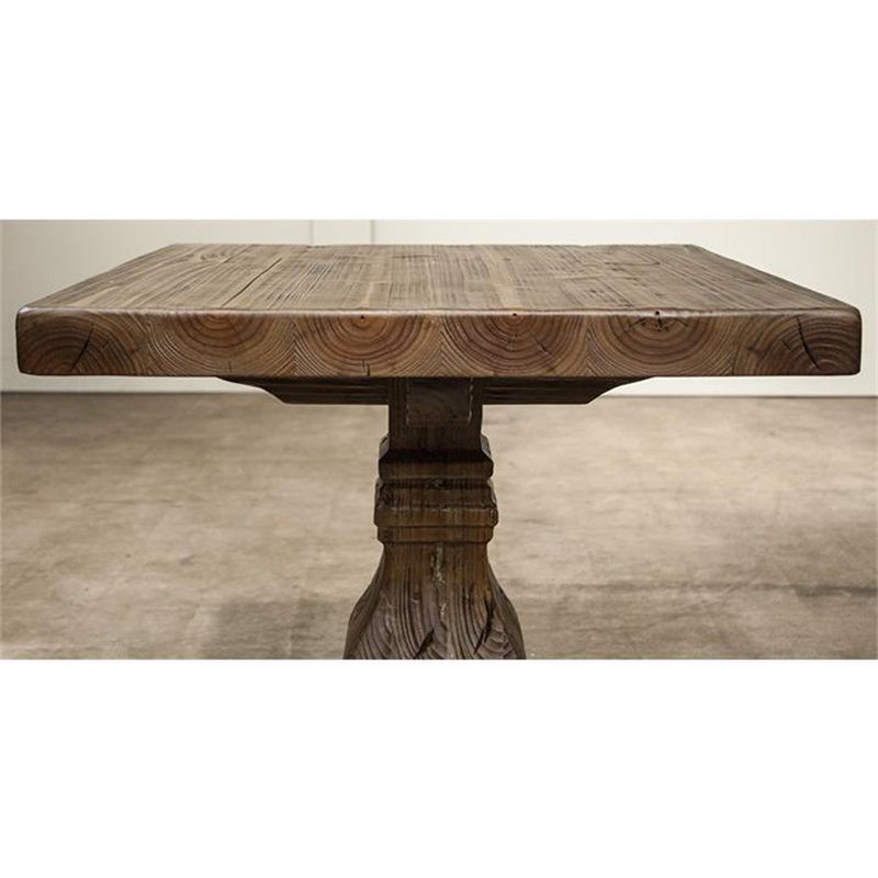 Riverside Furniture Hawthorne Solid Wood End Table in Barnwood Brown