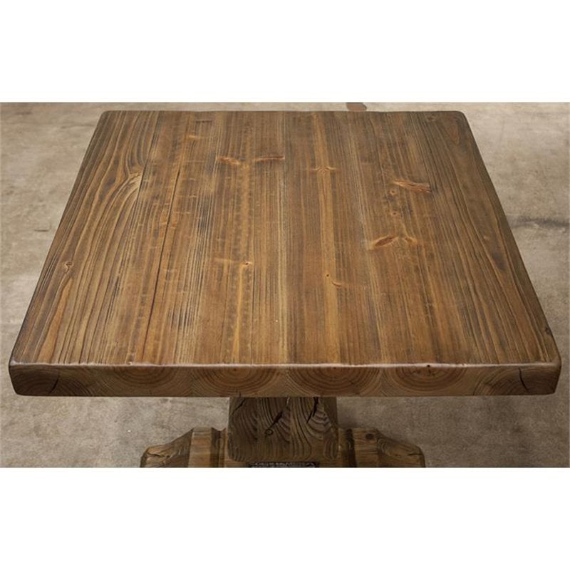 Riverside Furniture Hawthorne Solid Wood End Table in Barnwood Brown