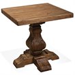 Riverside Furniture Hawthorne Solid Wood End Table in Barnwood Brown