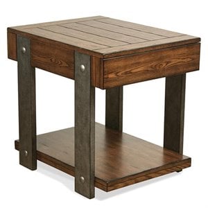 Riverside Furniture Ingram 21&quot Drawer End Table in Auburn