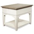 Riverside Furniture Myra Wood 1-Drawer End Table in Natural/Paperwhite