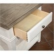 Riverside Furniture Myra Wood 1-Drawer End Table in Natural/Paperwhite