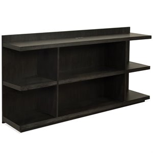 riverside furniture perspectives 6 cubby peninsula bookcase