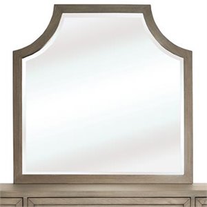 riverside furniture vogue arch mirror in gray wash