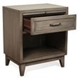 Riverside Furniture Vogue Wood 1-Drawer Nightstand in Gray Wash