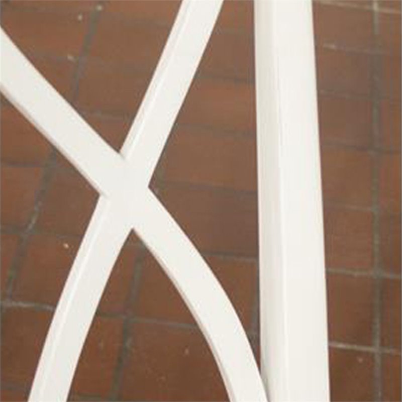 Riverside Furniture Myra Wood XX-Back Dining Side Chair in Paper White