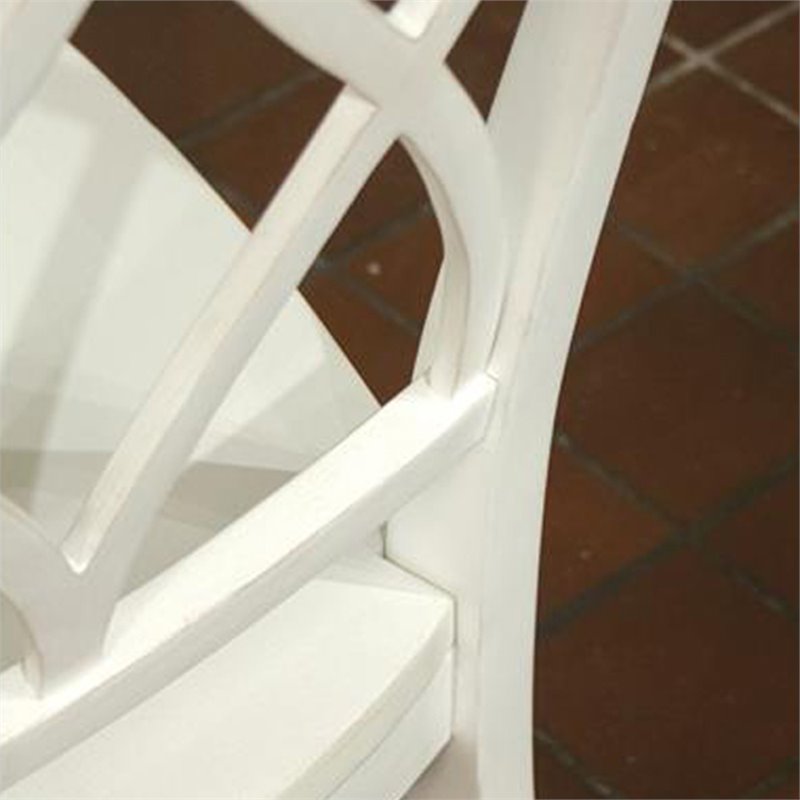 Riverside Furniture Myra Wood XX-Back Dining Side Chair in Paper White