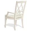 Riverside Furniture Myra XX-Back Wood Dining Arm Chair in Paperwhite