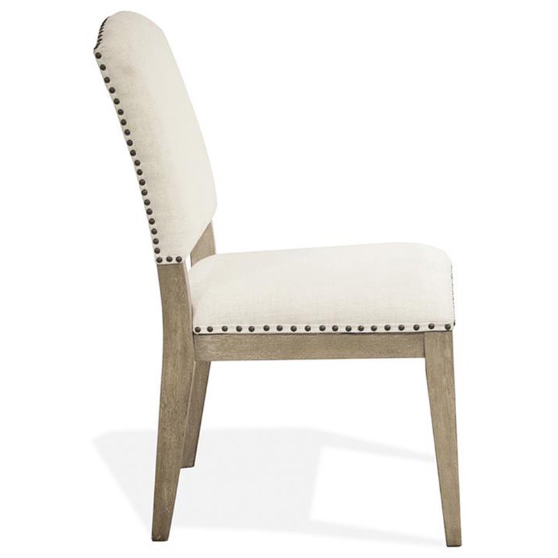 Riverside Furniture Myra Upholstered Wood Dining Side Chair In Natural