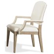 Riverside Furniture Myra Upholstered Wood Dining Arm Chair in Natural