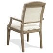 Riverside Furniture Myra Upholstered Wood Dining Arm Chair in Natural