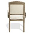 Riverside Furniture Myra Upholstered Wood Dining Arm Chair in Natural