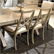 Riverside Furniture Sophie Upholstered Wood Dining Side Chair in Natural