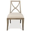 Riverside Furniture Sophie Upholstered Wood Dining Side Chair in Natural