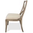 Riverside Furniture Sophie Upholstered Wood Dining Side Chair in Natural