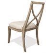 Riverside Furniture Sophie Upholstered Wood Dining Side Chair in Natural