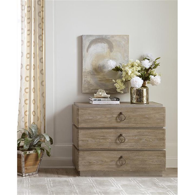 Riverside Furniture Sophie Wood 3 Drawer Bachelors Chest In Natural 2791