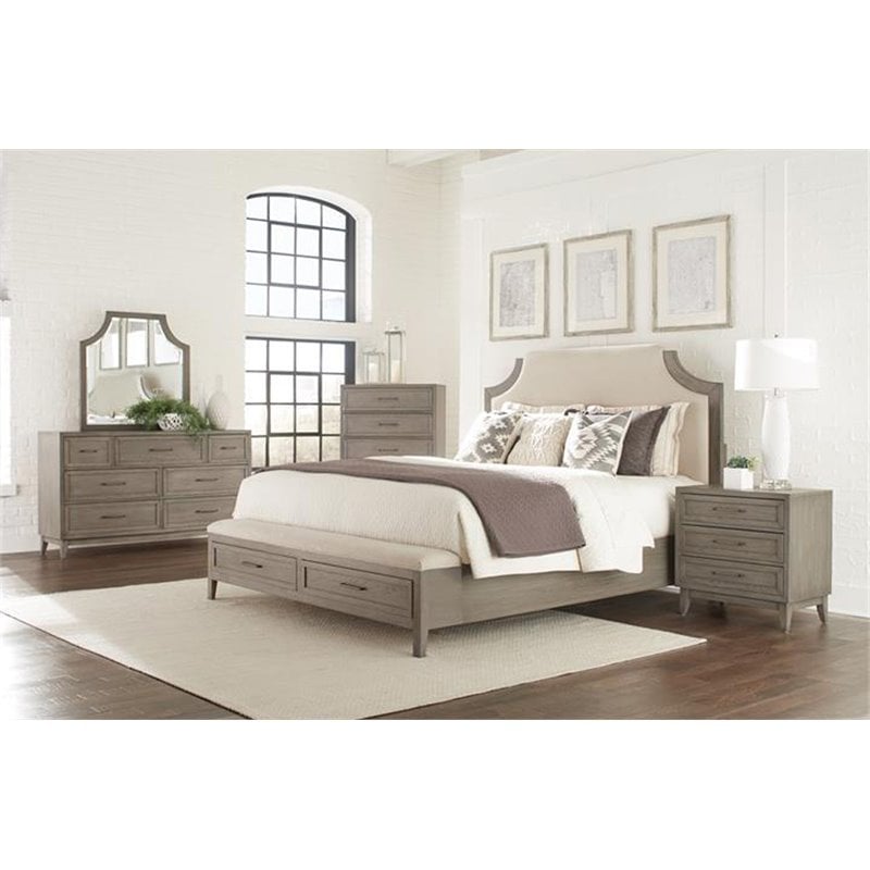 Riverside Furniture Vogue 5 Drawer Chest in Gray Wash - 46165