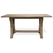 Riverside Furniture Sophie Wood Counter Height Trestle Dining Table in Natural