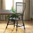 Riverside Furniture Cassidy Windsor Dining Arm Chair in Charred Oak