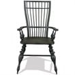 Riverside Furniture Cassidy Windsor Dining Arm Chair in Charred Oak
