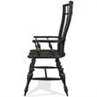 Riverside Furniture Cassidy Windsor Dining Arm Chair in Charred Oak