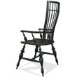 Riverside Furniture Cassidy Windsor Dining Arm Chair in Charred Oak