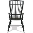 Riverside Furniture Cassidy Windsor Dining Arm Chair in Charred Oak