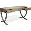 Riverside Furniture Sophie Wood and Metal Writing Desk in Natural