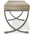 Riverside Furniture Sophie Wood and Metal Writing Desk in Natural