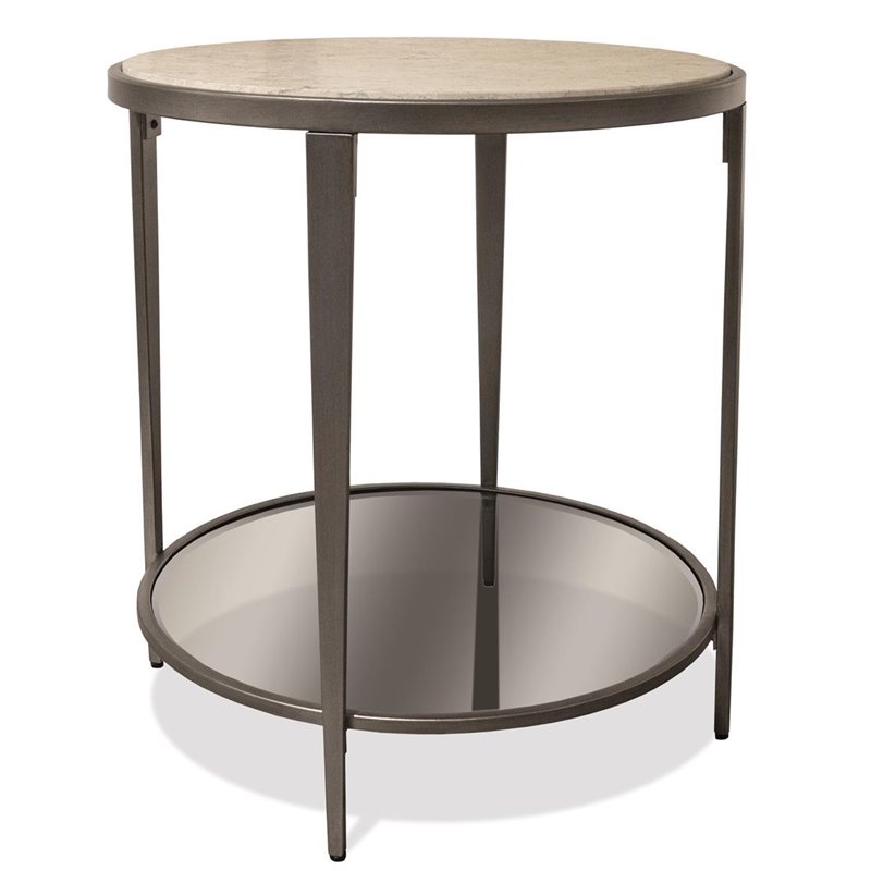 Riverside Furniture Wilshire Round, Round Metal End Table
