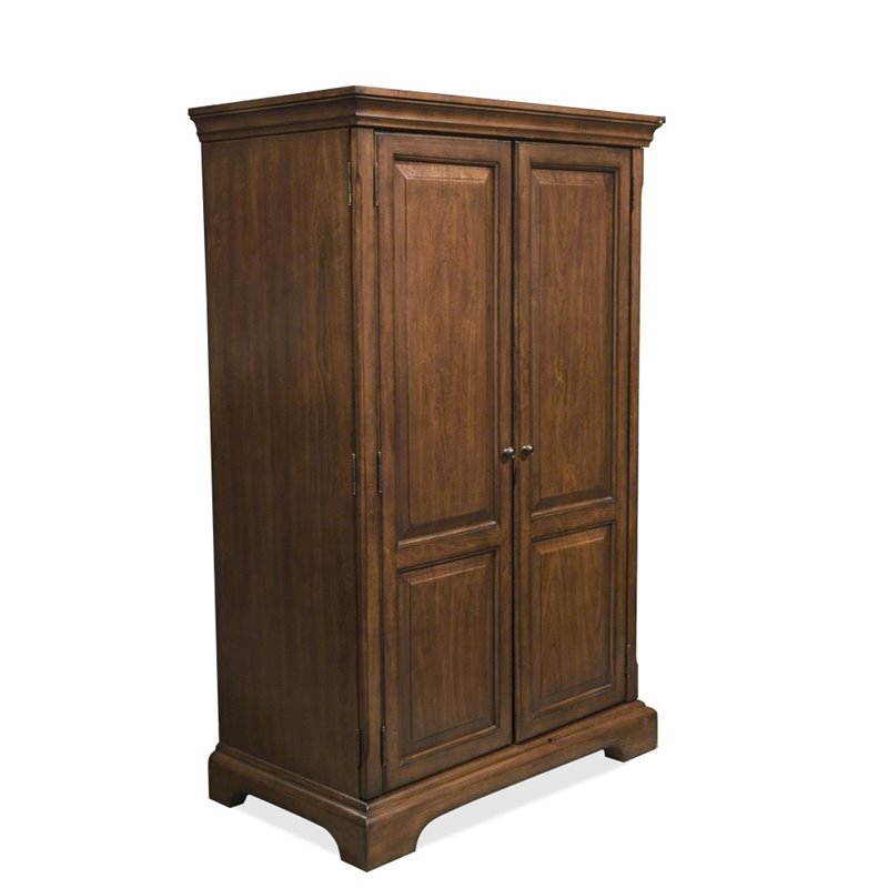 Riverside Cantata Computer Armoire in Burnished Cherry 4985