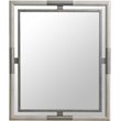 Riverside Furniture Maisie Refined Glam Wood Framed Mirror in Champagne Beige