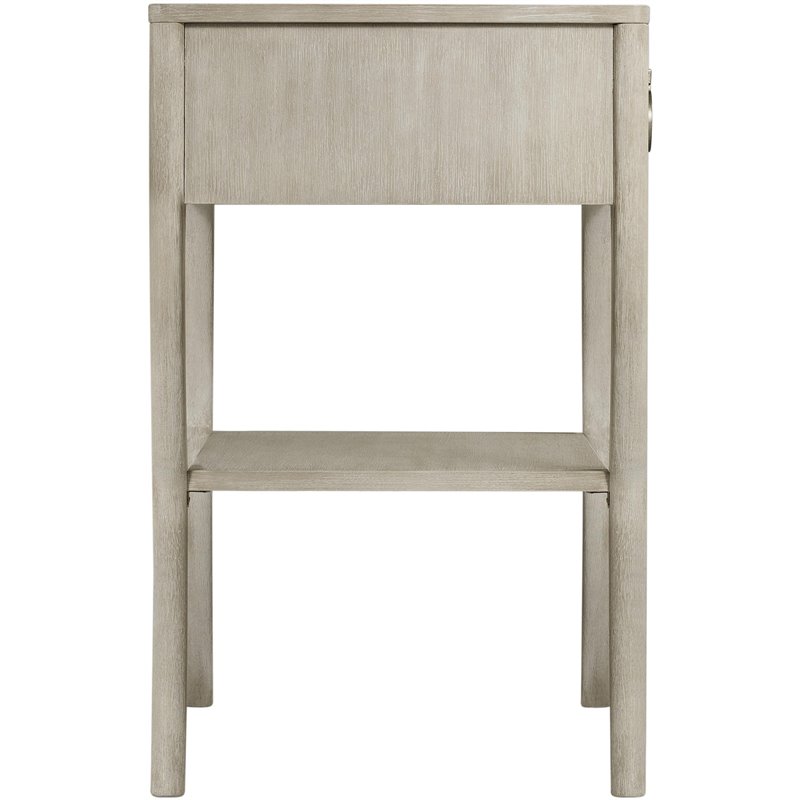 Riverside Furniture Maisie Modern Wood Accent Nightstand in Champagne Beige