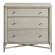 Riverside Furniture Maisie Wood 3-Drawer Modern Nightstand in Champagne Beige