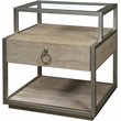 Riverside Furniture Sophie Refined Glam Wood Side Table in Natural