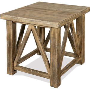riverside furniture sonora cottage side table in snowy desert