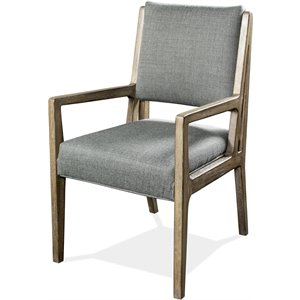 riverside furniture milton park upholstered dining arm chair in primitive silk